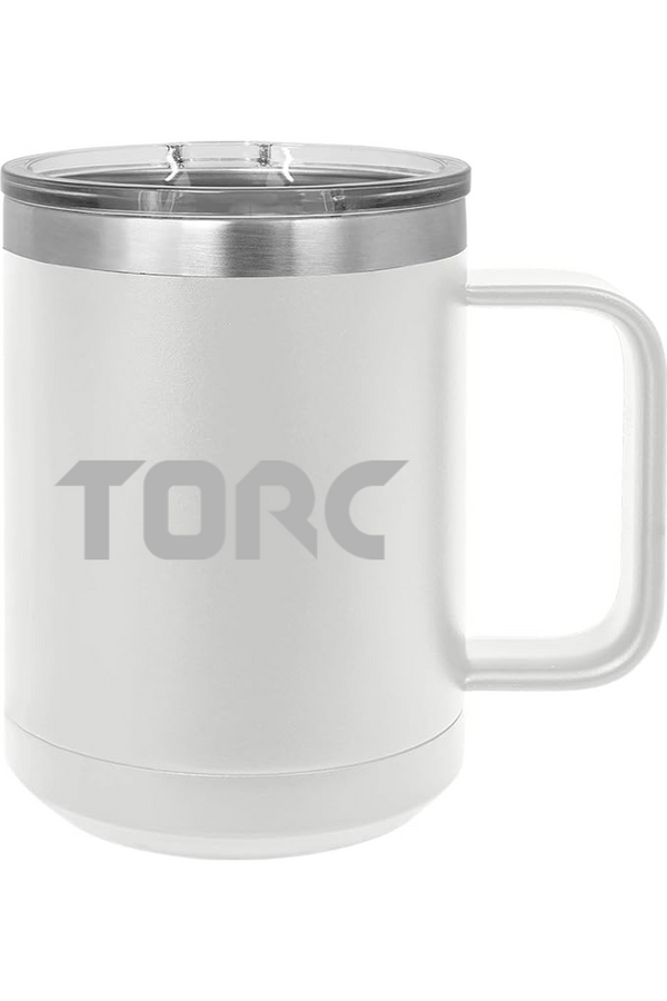 Torc: 15oz Insulated Coffee Mug with Slider Lid (Engraved)