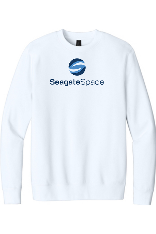 Seagate Space: ADULT SoftSpun Fleece Crewneck Sweatshirt (FullFront Embroidery)