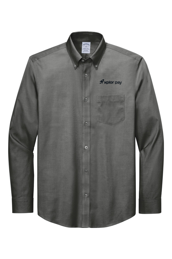 Xplor Pay: Brooks Brothers ADULT Wrinkle-Free Stretch Pinpoint Shirt (Embroidered)