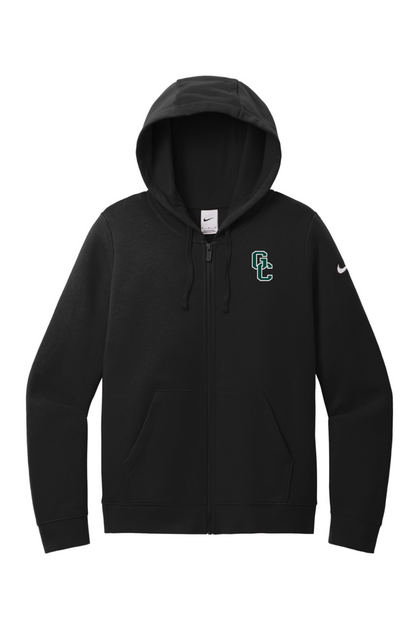 Glen Cove: LADIES Nike Fleece Full-Zip Hoodie (Embroidered)