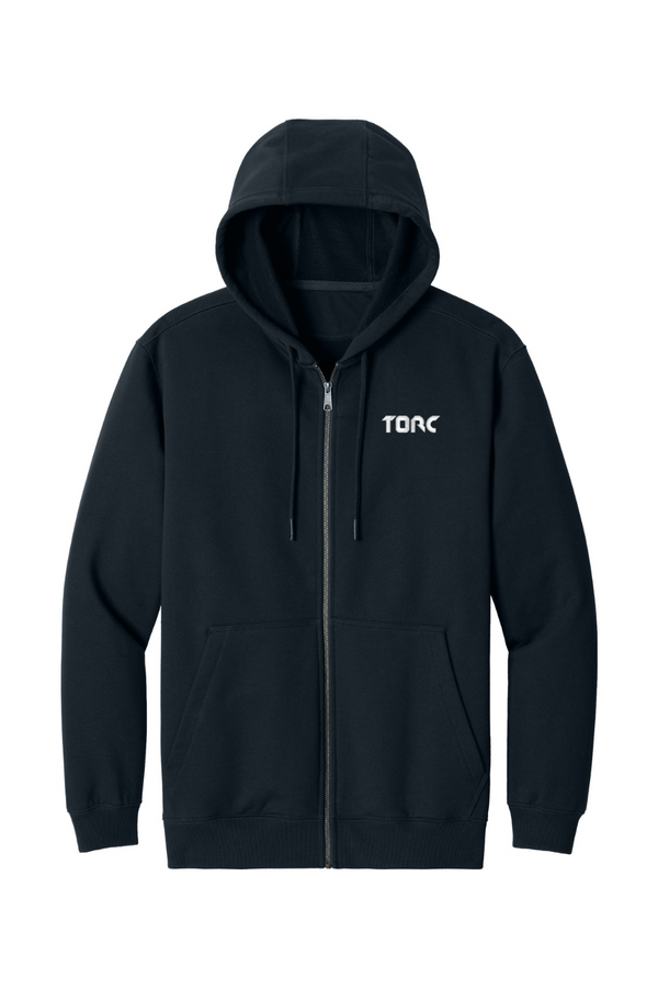 Torc: ADULT Work-Ready Heavy-Duty Full-Zip Fleece Hoodie (Embroidered)