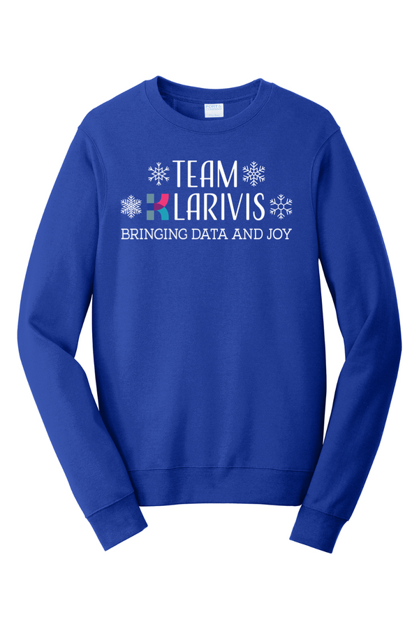 KlariVis Holiday: ADULT RingSpun Fleece Crewneck Sweatshirt (Printed)
