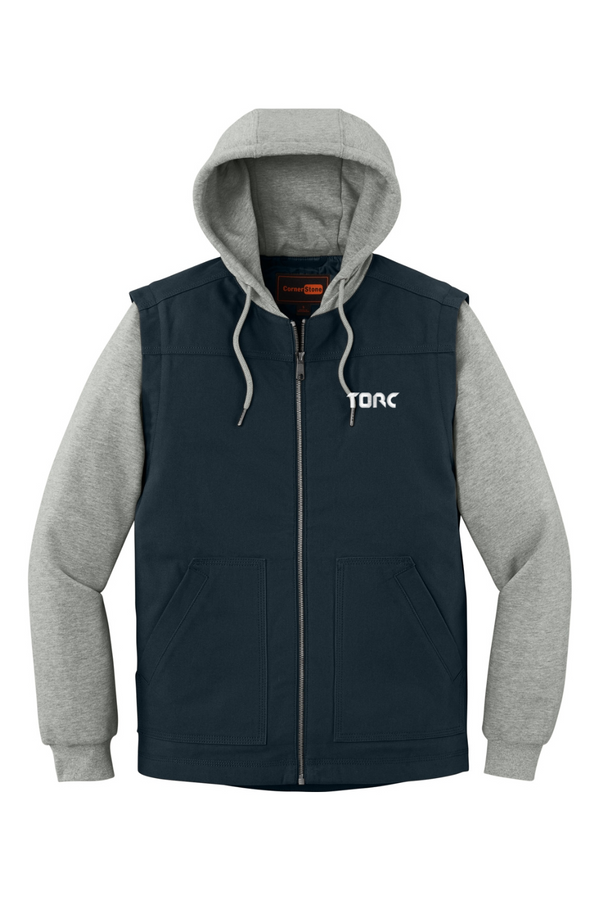 Torc: ADULT Duck Fleece Full-Zip Hooded Jacket (Embroidered)