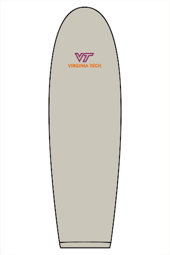 VTTI Chevron with VT Sleeve Logo: ADULT Comfort Colors Ringspun Long Sleeve Tee (Embroidered)