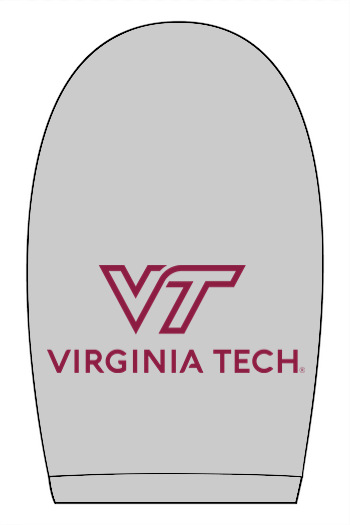 VTTI Chevron with VT Sleeve Logo: ADULT Ringspun Jersey Tee (Printed)