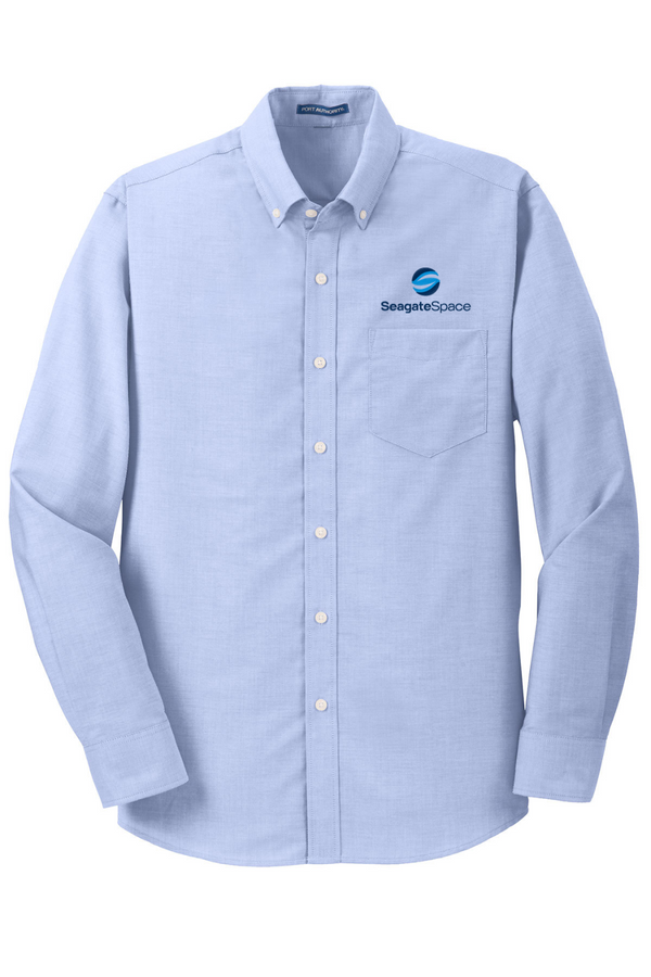 Seagate Space: ADULT Long Sleeve Oxford Shirt (Embroidered)
