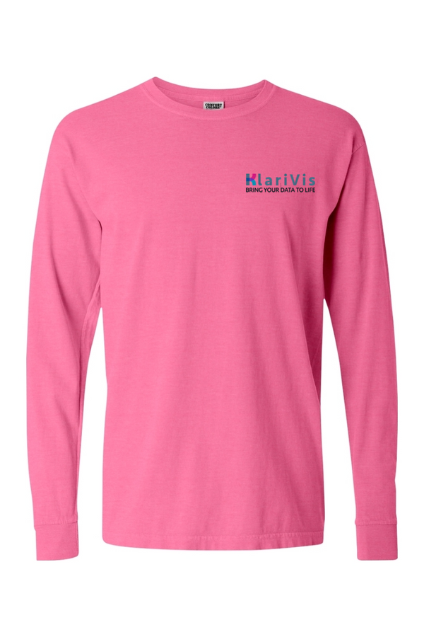 KlariVis: ADULT Comfort Colors Ringspun Long Sleeve T-Shirt (Embroidered)