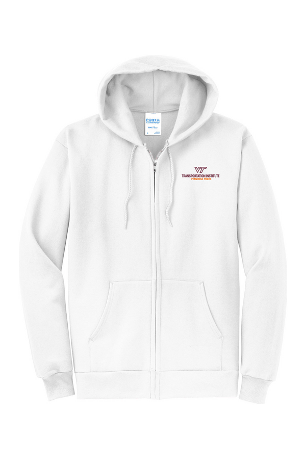 VTTI: ADULT Classic Fleece Full-Zip Hooded Sweatshirt (Embroidered)