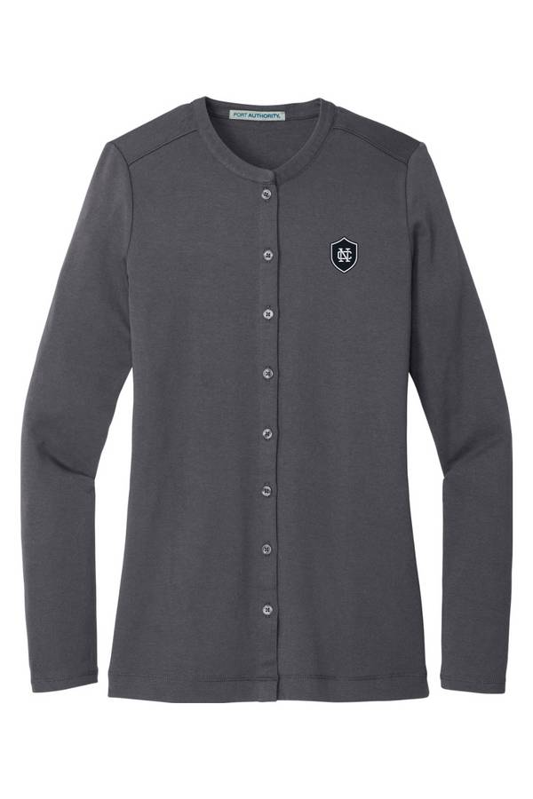 North Cross: LADIES Stretch Button-Front Cardigan