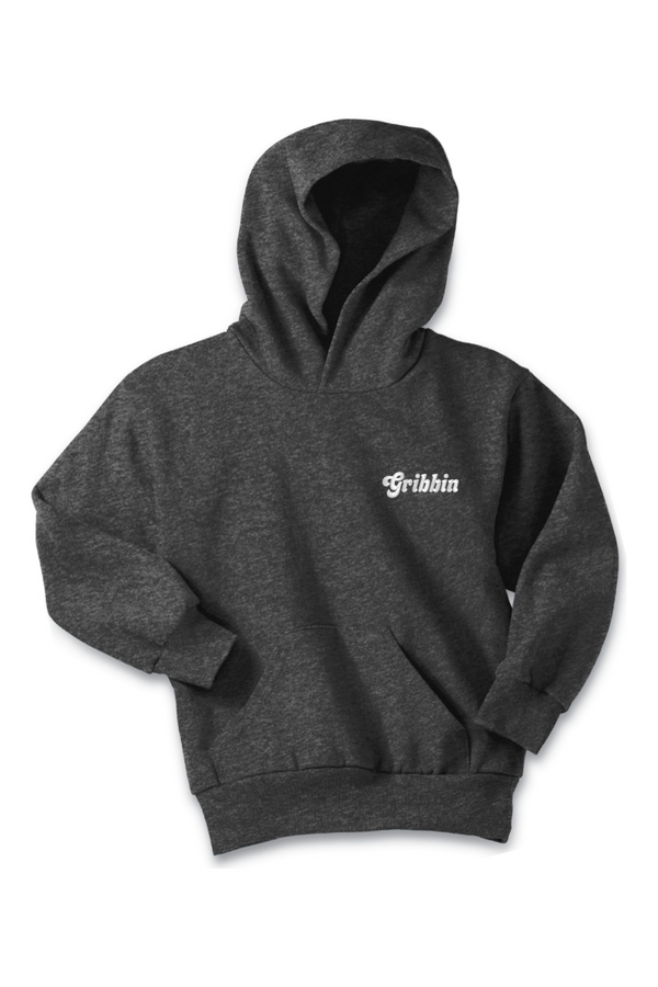 Gribbin: YOUTH Fleece Pullover Hooded Sweatshirt (Embroidered)