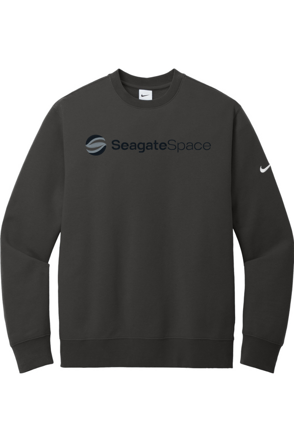 Seagate Space: Nike ADULT  Fleece Crewneck Sweatshirt (FullFront Embroidery)
