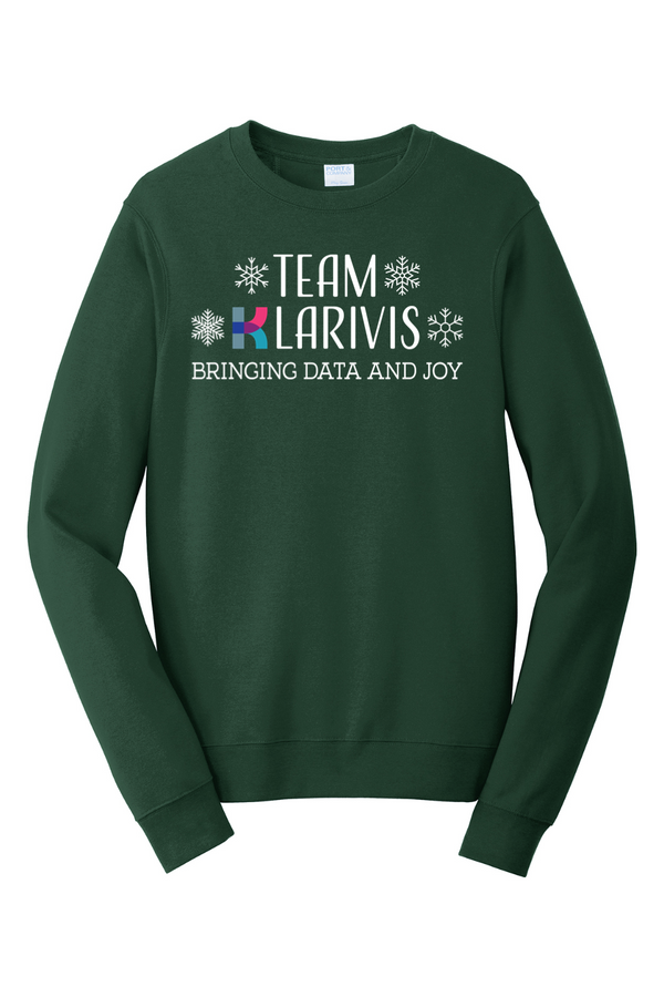 KlariVis Holiday: ADULT RingSpun Fleece Crewneck Sweatshirt (Printed)