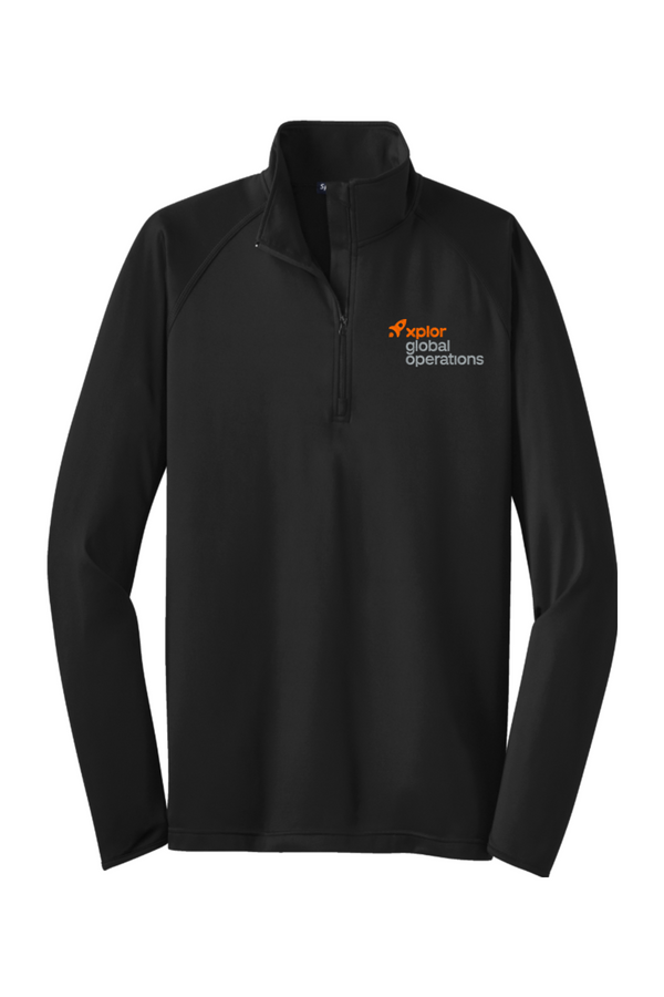 Xplor Global Ops: ADULT Sport-Wick Stretch 1/2-Zip Pullover (Embroidered)
