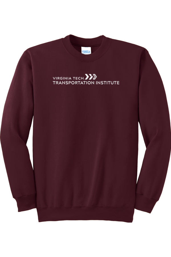 VTTI Chevron with VT Sleeve Logo: ADULT Heavy Blend Fleece Sweatshirt (FullFront Embroidery)