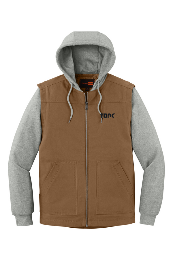 Torc: ADULT Duck Fleece Full-Zip Hooded Jacket (Embroidered)