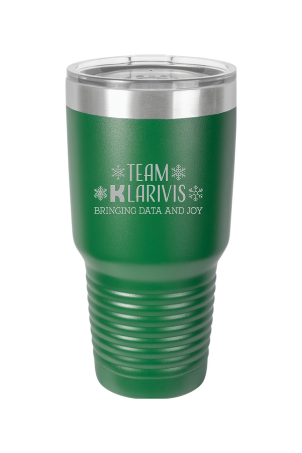 KlariVis Holiday: 30oz Stainless Steel Tumbler (Engraved)