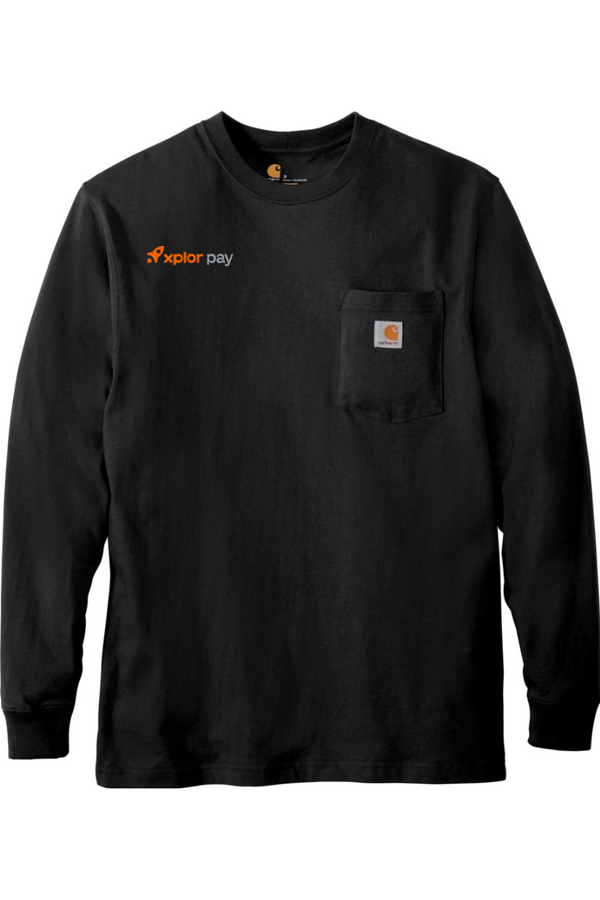 Xplor Pay: Carhartt ADULT Workwear Pocket Long Sleeve T-Shirt (Embroidered)