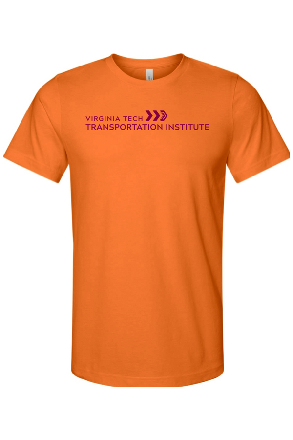 VTTI Chevron with VT Sleeve Logo: ADULT Ringspun Jersey Tee (Printed)