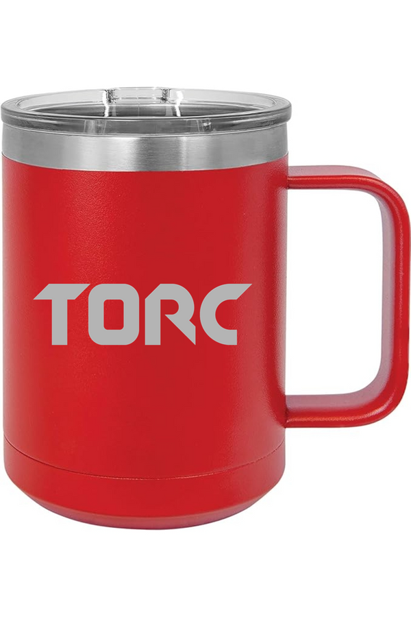Torc: 15oz Insulated Coffee Mug with Slider Lid (Engraved)