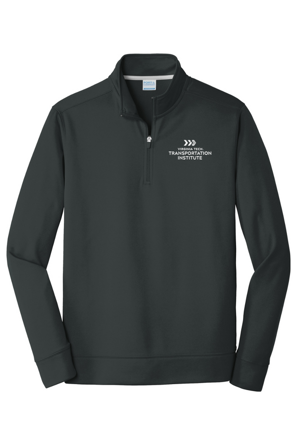 VTTI Chevron with VT Sleeve Logo: ADULT Performance Fleece 1/4-Zip Pullover Sweatshirt (Embroidered)