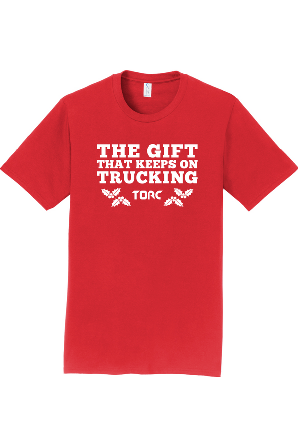 Torc "The Gift That Keeps On Trucking": ADULT Ringspun Tee (Printed)