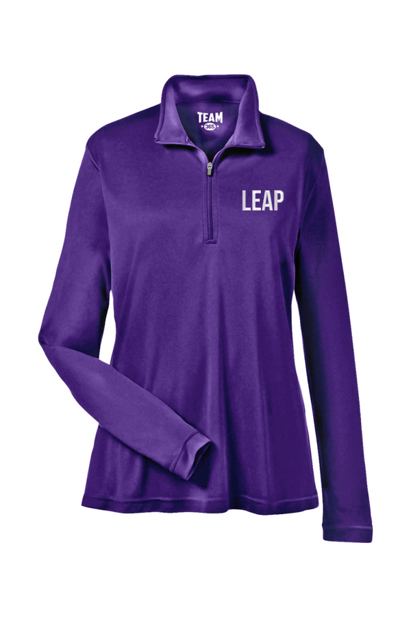 Leap: LADIES Lightweight Performance Quarter-Zip (Embroidered)