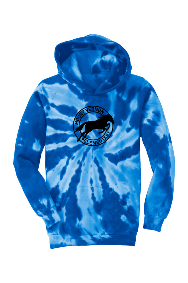 MVES: YOUTH Tie-Dye Pullover Hooded Sweatshirt (Printed)