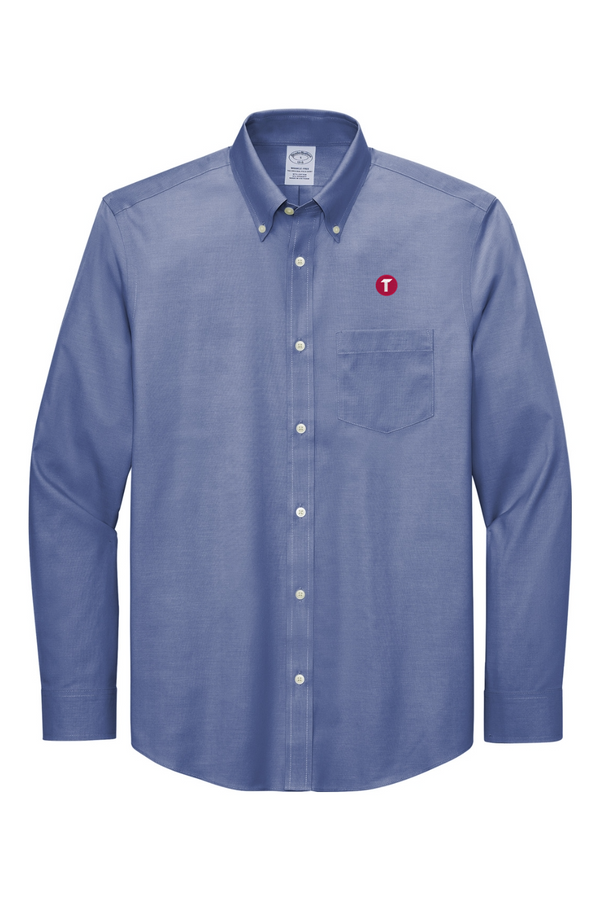 Torc: ADULT Brooks Brothers Wrinkle-Free Stretch Pinpoint Shirt (Embroidered)