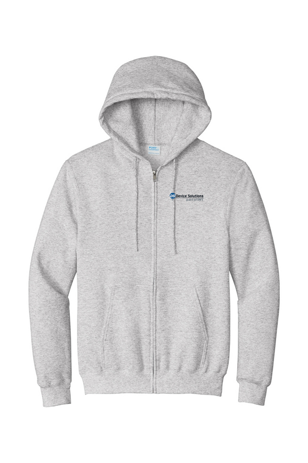 DS/IWT: ADULT Classic Fleece Full-Zip Hooded Sweatshirt (Embroidered)