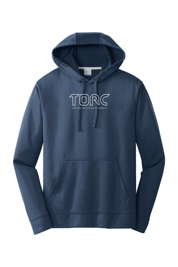 Torc "Driving the Future of Freight": ADULT Performance Fleece Pullover Hooded Sweatshirt (Embroidered)