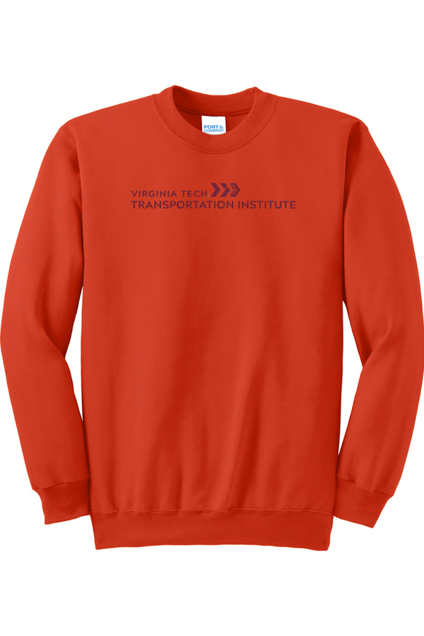 VTTI Chevron with VT Sleeve Logo: ADULT Heavy Blend Fleece Sweatshirt (FullFront Embroidery)
