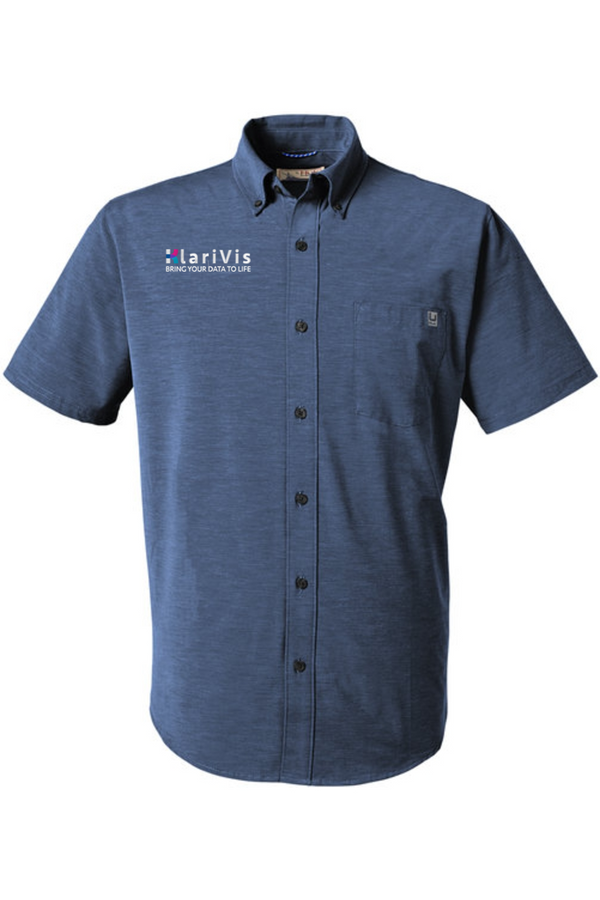 KlariVis: ADULT HUK Short Sleeve UPF 30 Dress Shirt