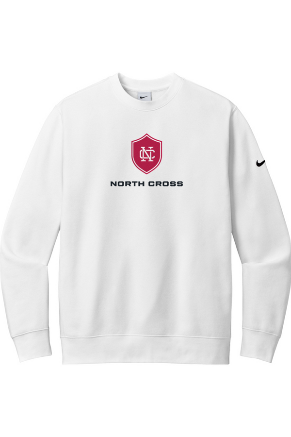 North Cross: Nike ADULT Club Fleece Crew (FullFront Embroidery)