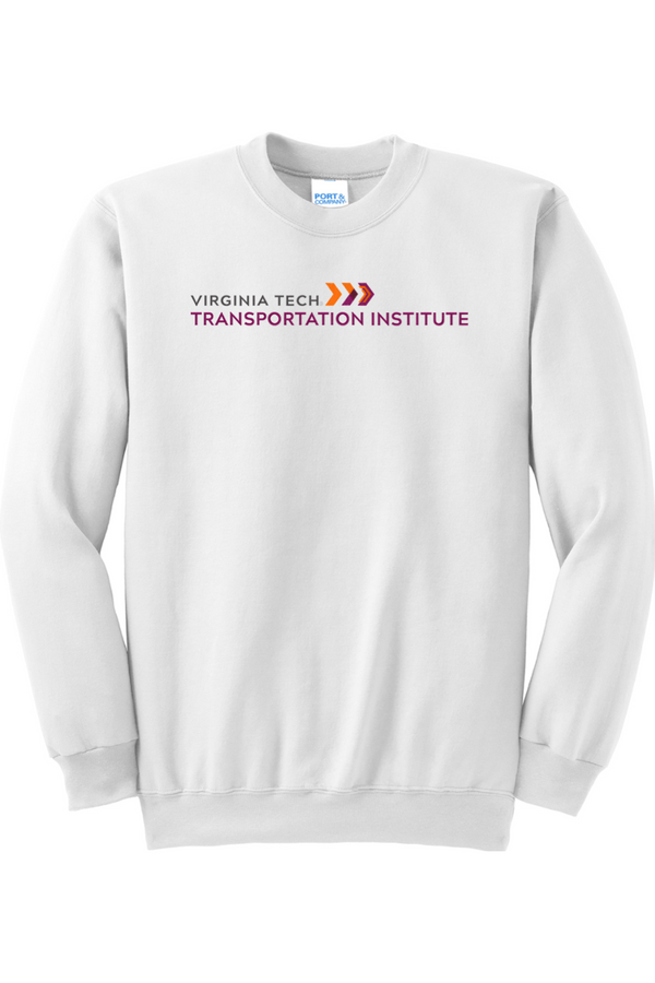 VTTI Chevron with VT Sleeve Logo: ADULT Heavy Blend Fleece Sweatshirt (FullFront Embroidery)