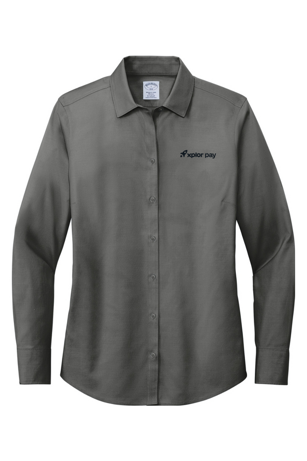 Xplor Pay: Brooks Brothers LADIES Wrinkle-Free Stretch Pinpoint Shirt (Embroidered)