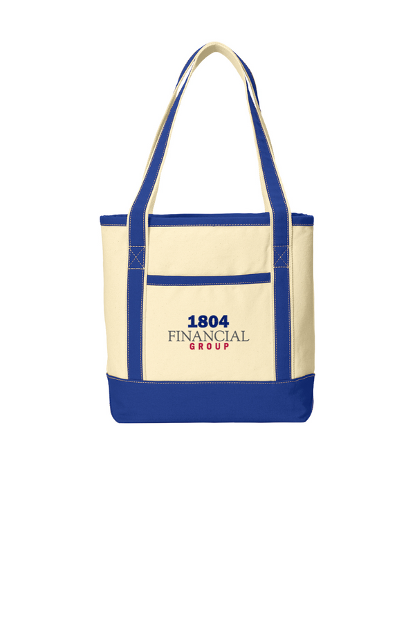 1804: Medium Cotton Canvas Tote (Embroidered)