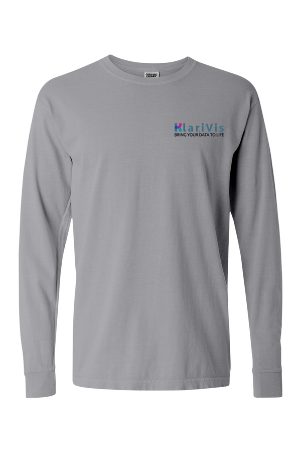 KlariVis: ADULT Comfort Colors Ringspun Long Sleeve T-Shirt (Embroidered)