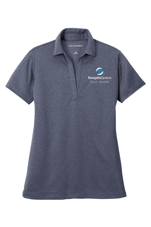 Seagate Space TEAM MEMBER: LADIES Heathered Performance Polo (Embroidered)