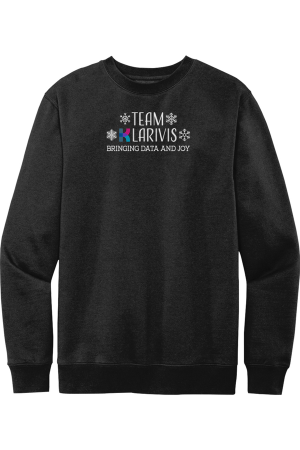 KlariVis Holiday: ADULT SoftSpun Fleece Crewneck Sweatshirt (Embroidered)