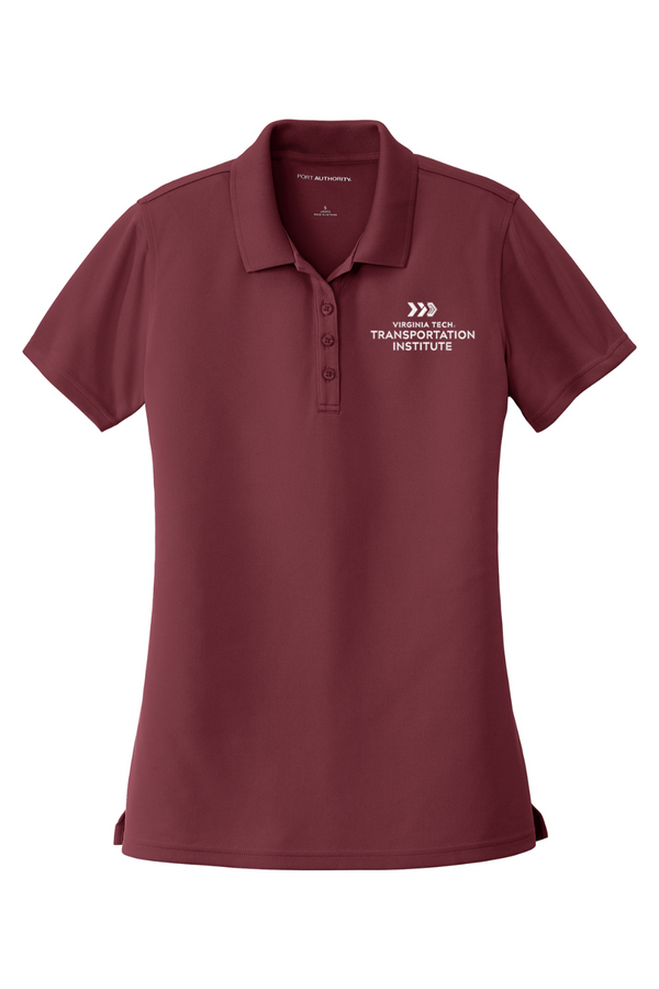 VTTI Chevron with VT Sleeve Logo: LADIES UV Micro-Mesh Performance Polo (Embroidered)