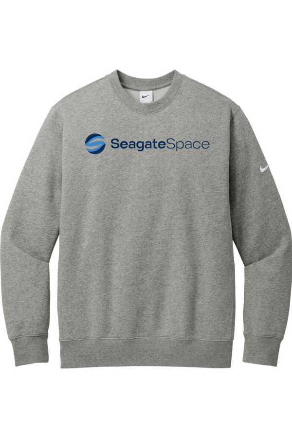 Seagate Space: Nike ADULT  Fleece Crewneck Sweatshirt (FullFront Embroidery)