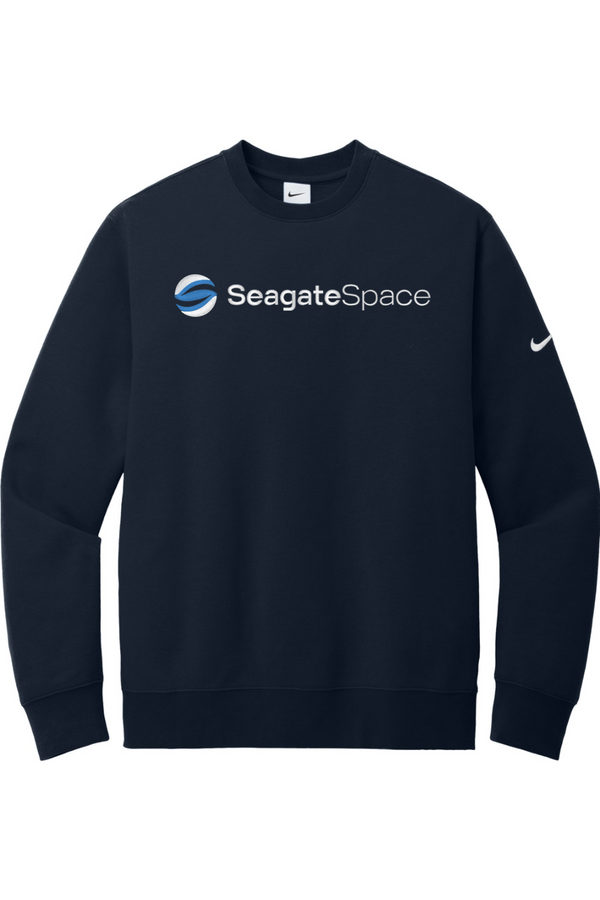 Seagate Space: Nike ADULT  Fleece Crewneck Sweatshirt (FullFront Embroidery)