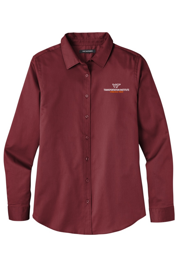 VTTI: LADIES Long Sleeve Pro-Blend Twill Shirt (Embroidered)