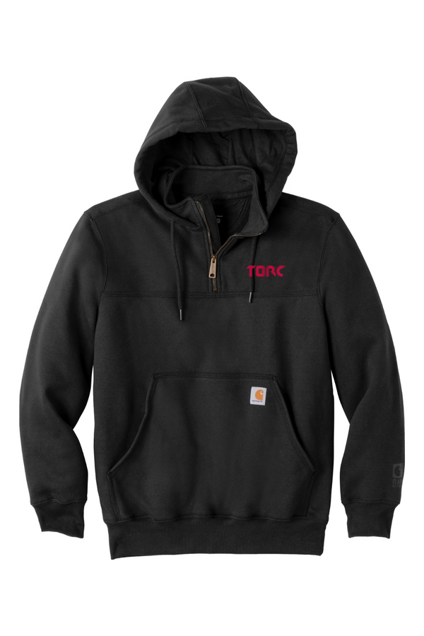 Torc: Carhartt ADULT Rain Defender Paxton Heavyweight Hooded Zip Mock Sweatshirt (Embroidered)