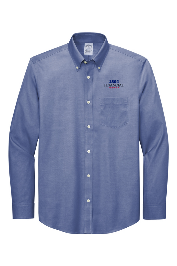 1804: Brooks Brothers ADULT Wrinkle-Free Stretch Pinpoint Shirt