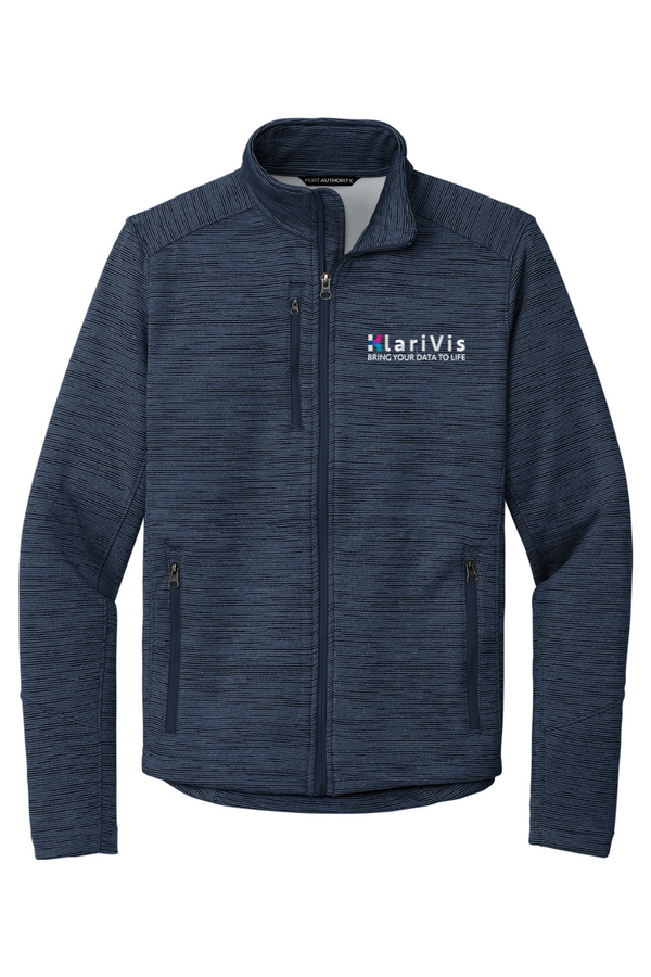 KlariVis: ADULT Stripe-Pattern Performance Fleece Jacket