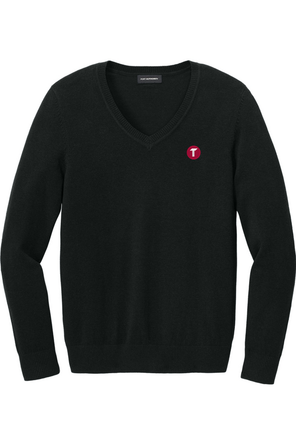 Torc: LADIES Easy Care V-Neck Sweater (Embroidered)