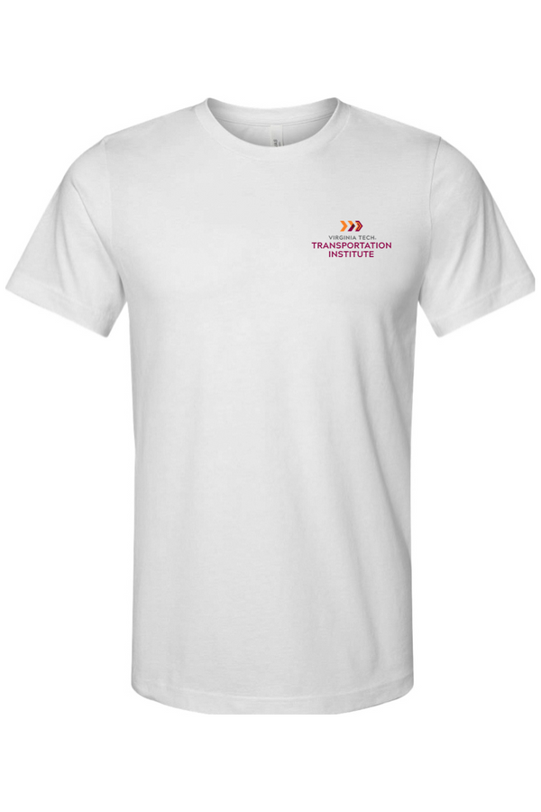 VTTI Chevron with VT Sleeve Logo: ADULT Ringspun Jersey Tee (Printed)