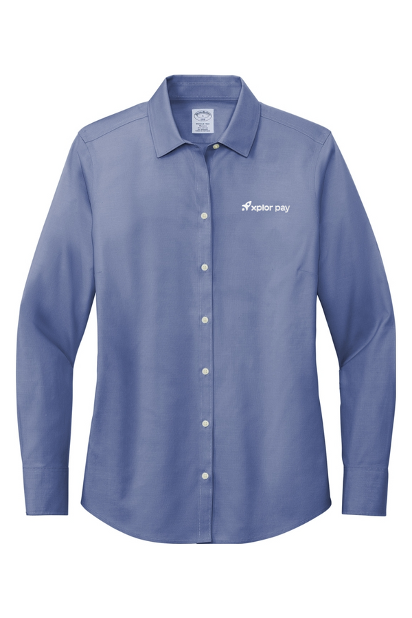 Xplor Pay: Brooks Brothers LADIES Wrinkle-Free Stretch Pinpoint Shirt (Embroidered)
