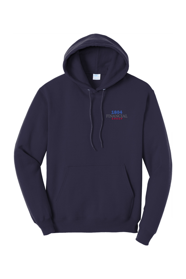 1804: ADULT Classic Fleece Pullover Hooded Sweatshirt